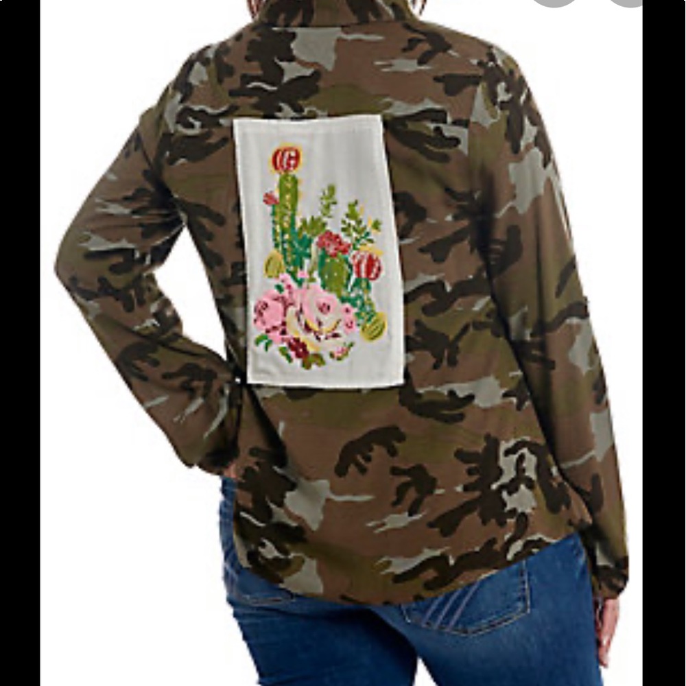 April Sky Camo Top
